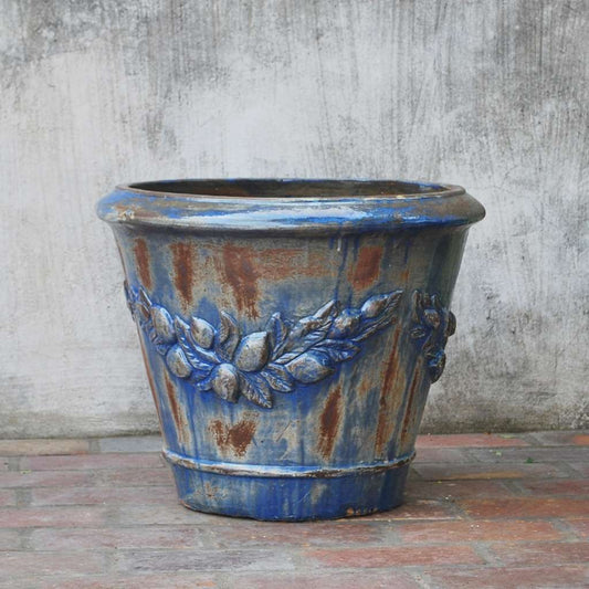 8901 Floral Scroll Planter