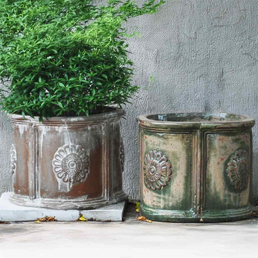8913 Floral Medallion Planter Set