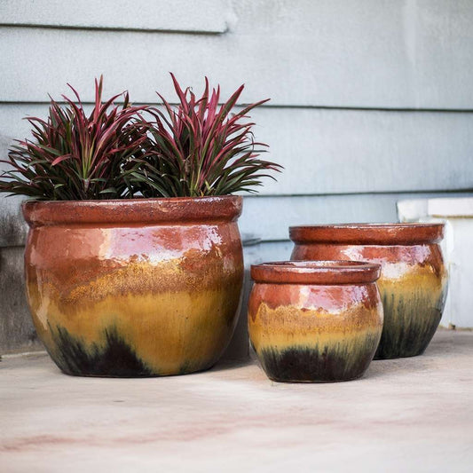 8983 Rounded Rustic Rim - Pot Set of 3